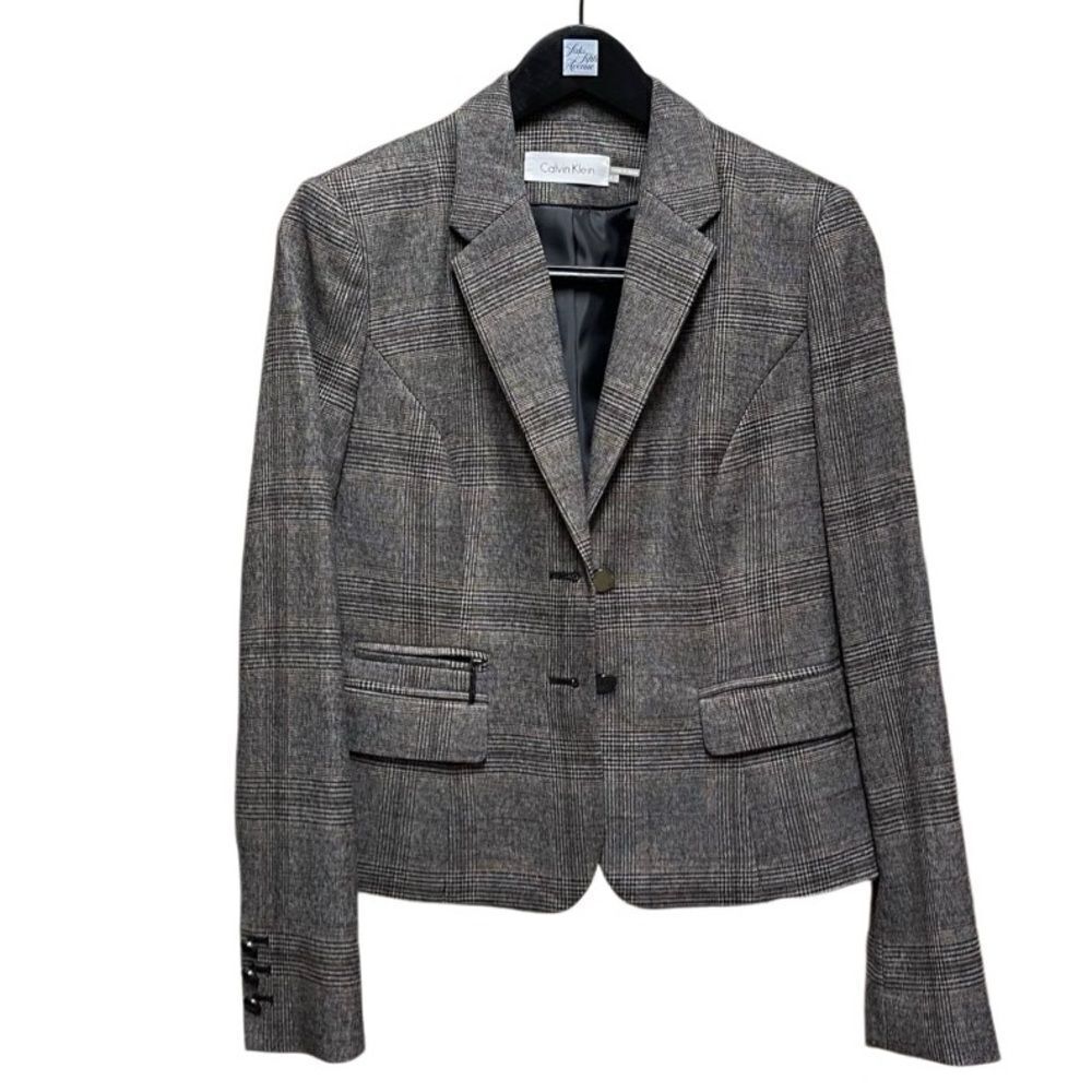 🌟Calvin Klein🌟Gray Patterned Jacket